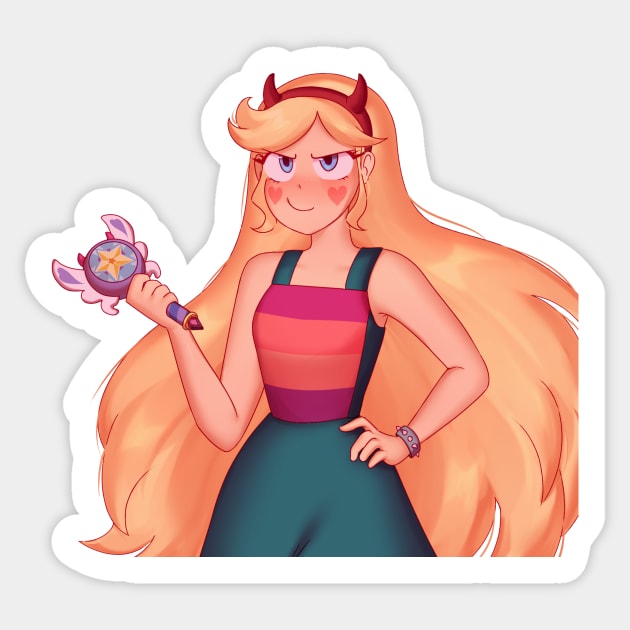 Brave Star Butterfly - Star vs. The Foces of Evil Sticker by xlausenpai